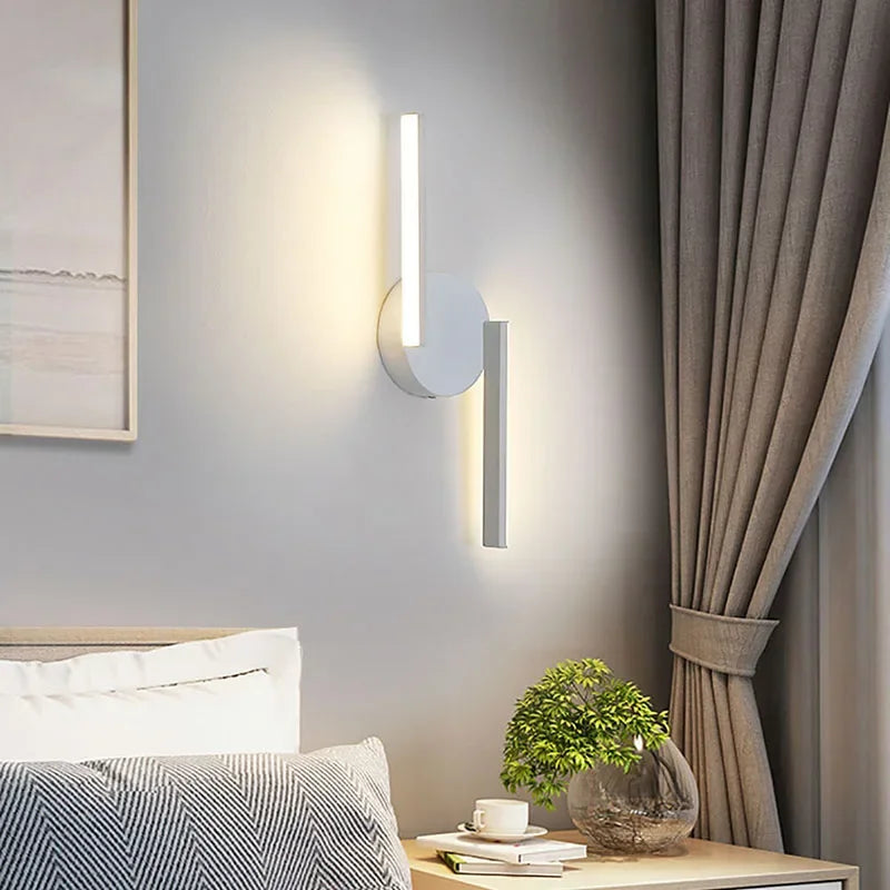 Modern LED Wall Lamp Nightstand Sconces - Interior Lighting Fixture for Living Room, Bedroom, Hotel