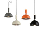 Nordic height-adjustable LED pendant lamp - Modern iron pendant lamp for bedroom, living room, study, and bar (adjustable height, warm light)