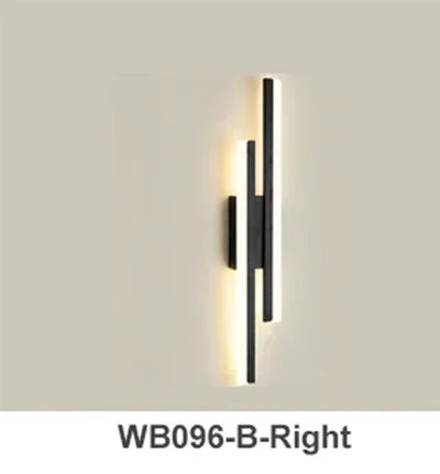Modern LED wall lamp with copper pipe and acrylic shade