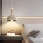 Nordic height-adjustable LED pendant lamp - Modern iron pendant lamp for bedroom, living room, study, and bar (adjustable height, warm light)