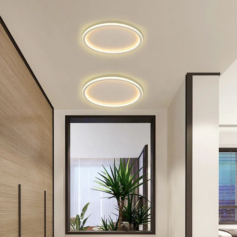 Modern LED ceiling light – Dimmable indoor lamp for bedroom, bathroom, kitchen and hallway