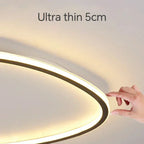 Modern LED ceiling light - Elegant oval shape for versatile indoor lighting