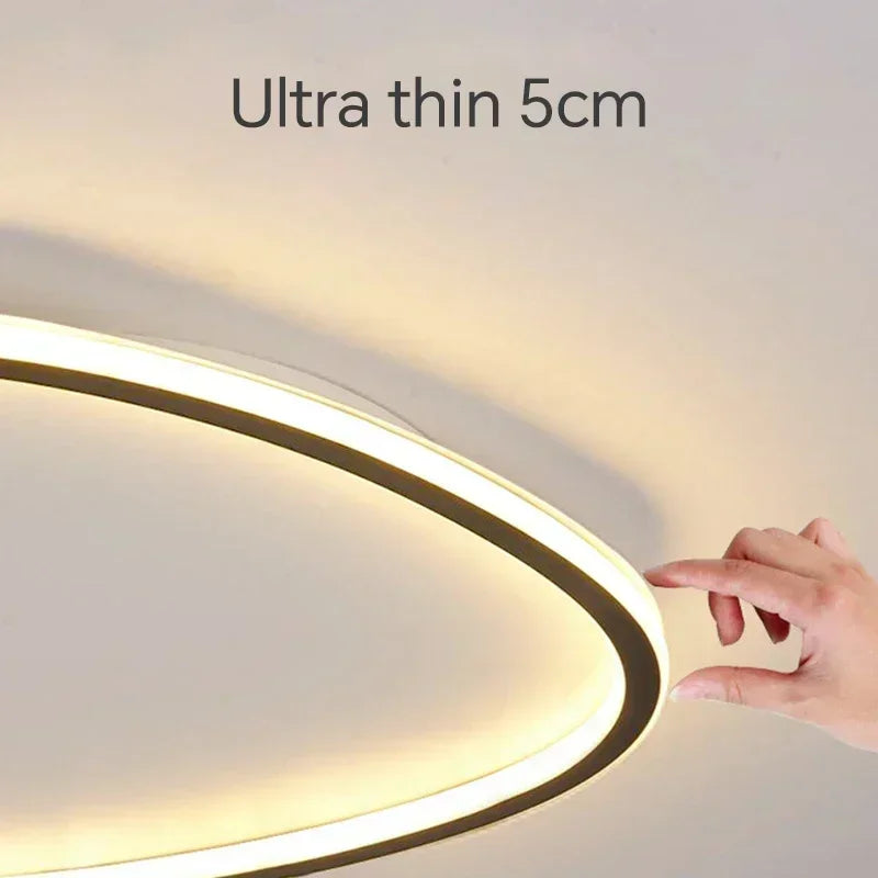 Modern LED ceiling light - Elegant oval shape for versatile indoor lighting