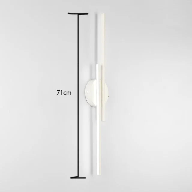 Modern Dual-Line LED Wall Lamp – Dimmable Up & Down Wall Light for Bedroom, Office, Dining Room and TV Background Decoration