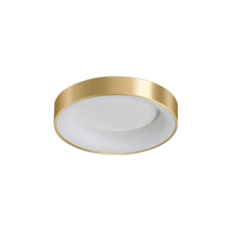 Modern LED ceiling lamp – Dimmable gold surface lamp for bedroom, office, balcony, and hall