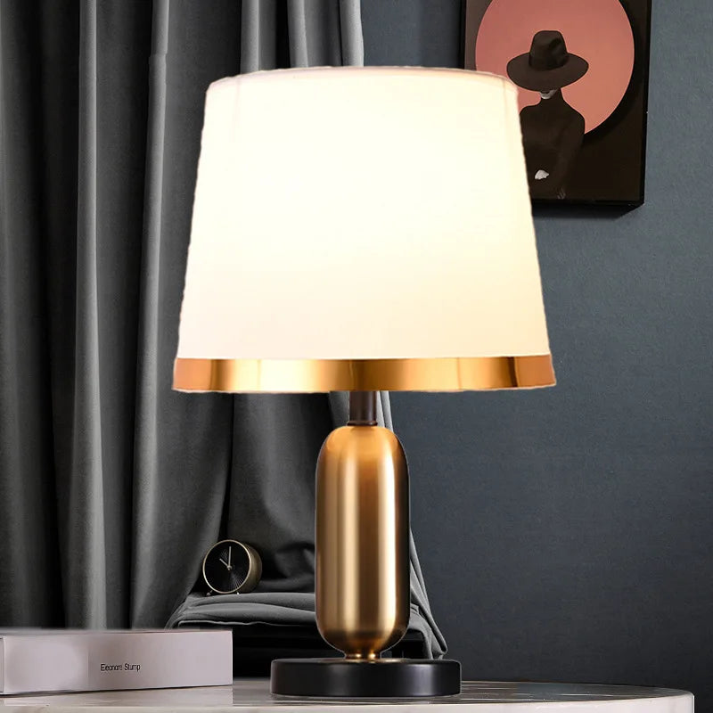 European Retro Bedroom Nightstand Lamp - Modern American Decorative Light Source
