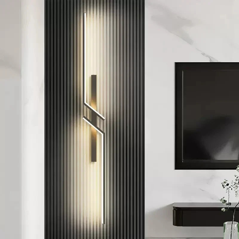 Modern LED Wall Lamp - Minimalist design, up and down light for bedroom, living room, TV sofa and lobby - Dimmable wall mounted lighting