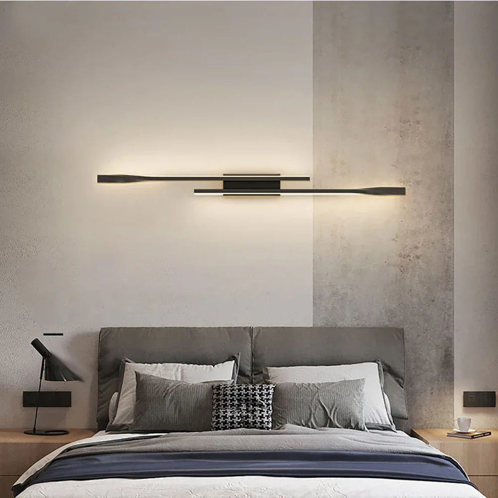 Modern LED Spotlight Wall Light – Luxury Creative Nightstand & Living Room Light, Simple Scandinavian Design for Bedroom, TV Wall, and Interior Decoration