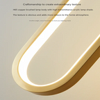 Modern LED pendant lamp – Black and gold pendant lamp for bedroom, living room, and dining room decor