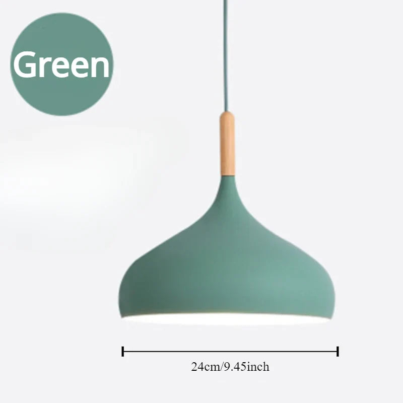 Modern Macaron Pendant Light – Colorful LED Chandelier for Bedroom, Restaurant, Office & Living Room – Adjustable Aluminum Hanging Lamp