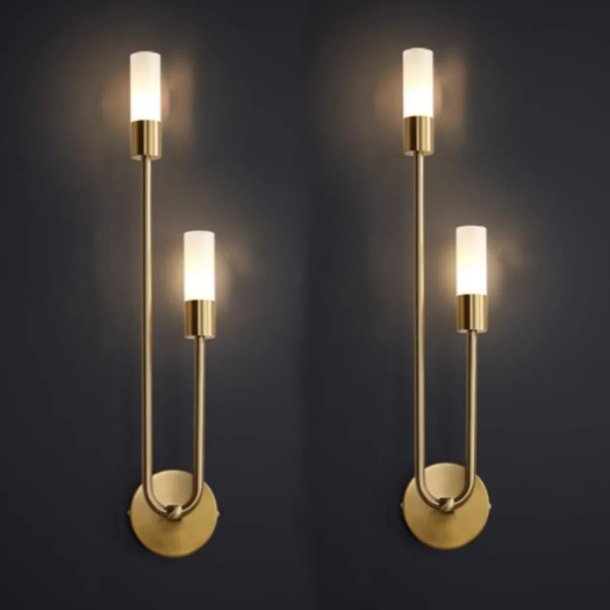 Modern Golden LED Wall Lamp – Nordic Wall Lamp for Living Room, Bedroom, Kitchen, and Hall Decor