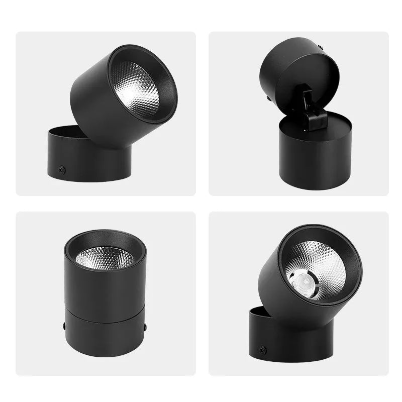 Modern LED Wall Lamp - Round Surface Mounted Recessed Light with Neutral, Cool, and Warm Light Options for Kitchen, Bedroom, Dining Room, and More