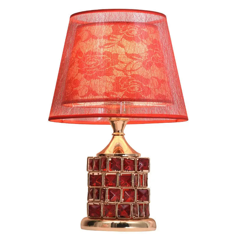 Modern Crystal Table Lamp – European style luxury lamp for wedding gift ideas, cute bedroom and home decor