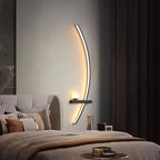 Modern LED Wall Lamp – Aluminum 53 cm long Light Bar for bedroom, living room, hallway and indoor use – Dimmable with remote control