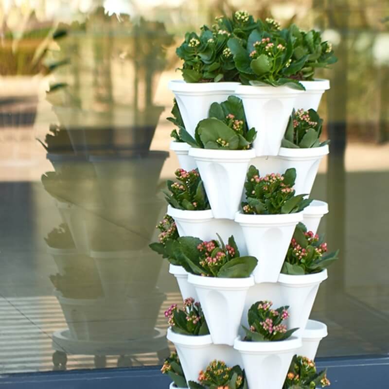 GardenTower FourSeasons – Stackable Plant Pots with Smart Watering System