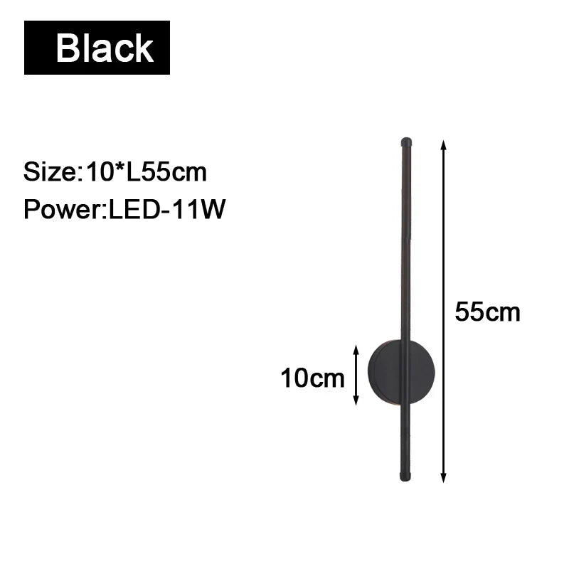 Gold Black Indoor LED Wall Lamps: Stylish lighting for your space