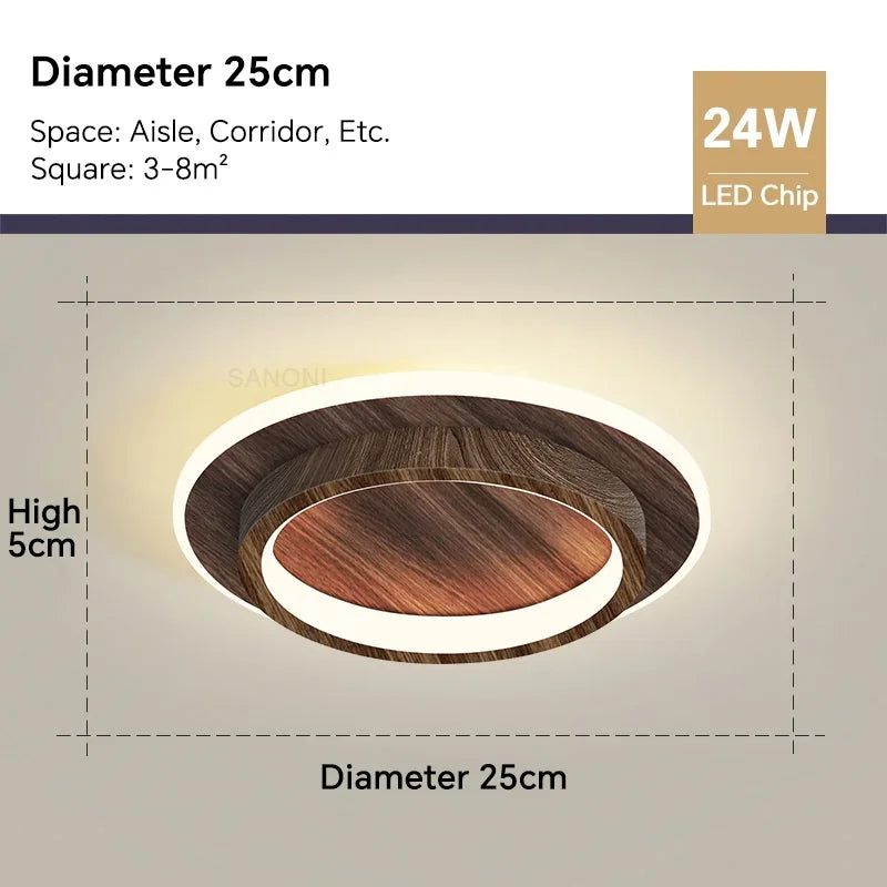 Modern LED ceiling light - Square ceiling lamp for living room, staircase, hallway and more