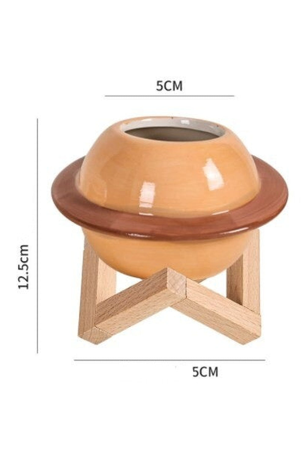 Motif ceramic pot for succulents