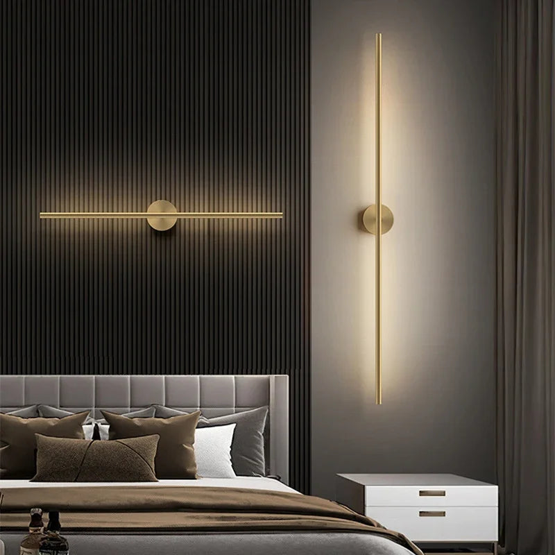 Modern LED Wall Lamp - Slim Up and Down Light Source for Bedroom, Living Room and Hallway