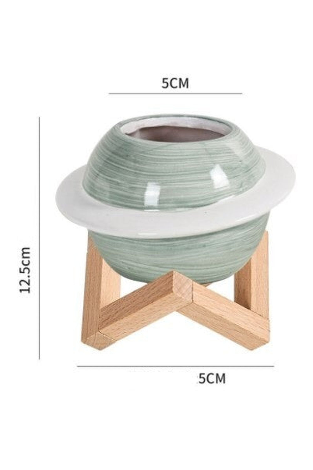 Motif ceramic pot for succulents