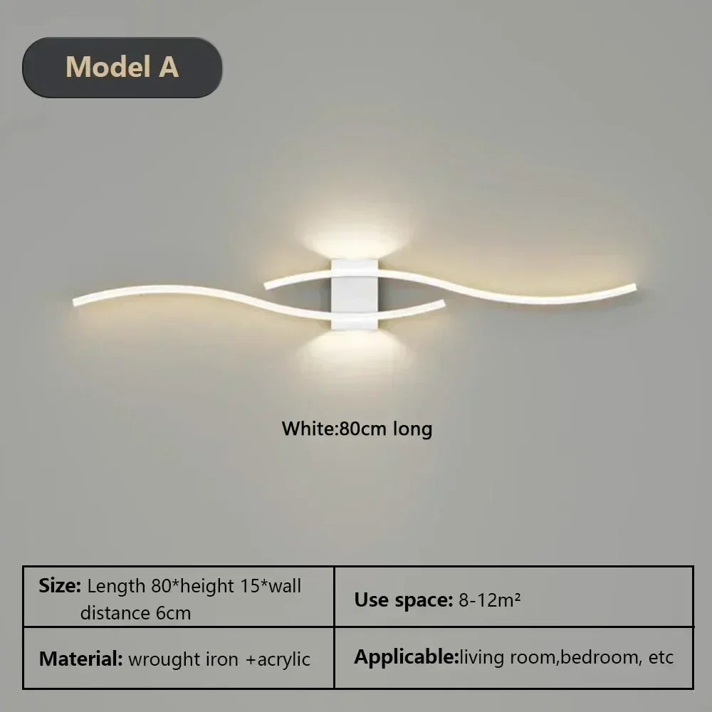 Modern LED Wall Lamp – Wall Lamp for Living Room, Bedroom and Hallway – Stylish Indoor Lighting