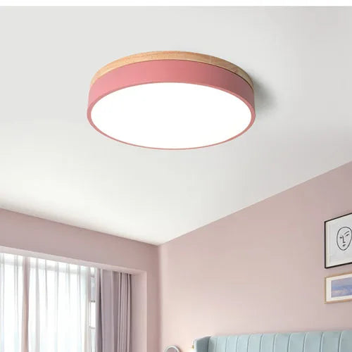 Modern LED Ceiling Lamp – 27W Surface Mount Lamp with warm, cold, and natural light options for living room, bedroom, and kitchen