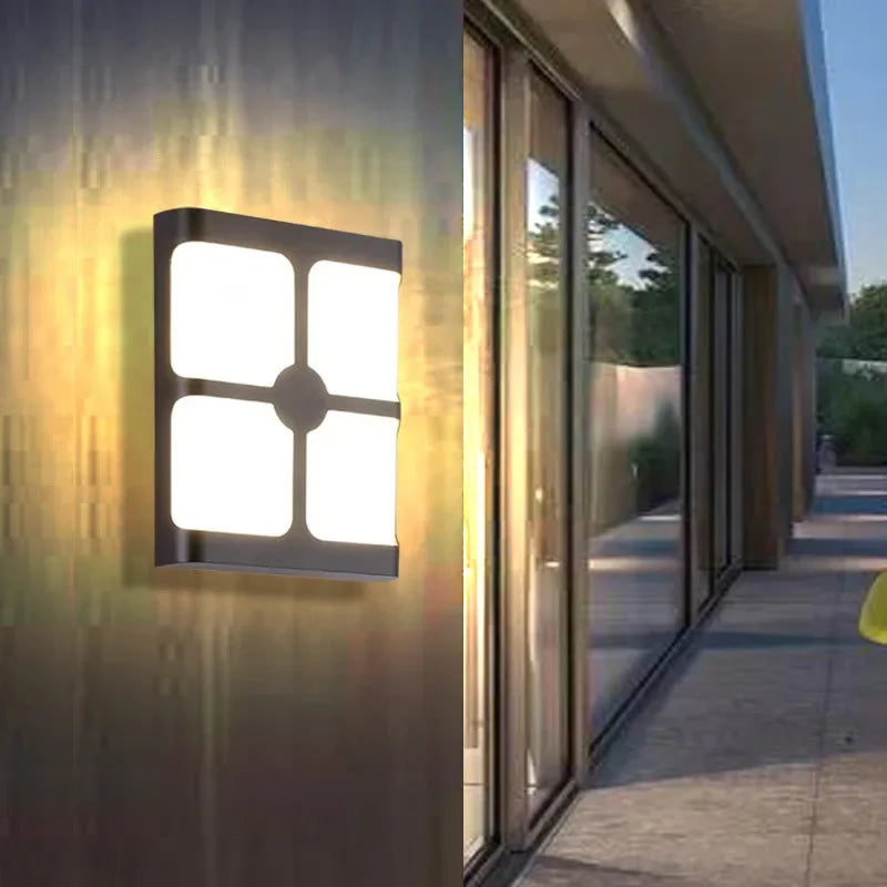 Modern LED outdoor wall lamp - Waterproof garden wall light, wall light for hallway, balcony, and entrance decoration
