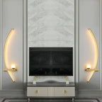 Modern LED Wall Lamp Black Gold - Elegant long stripe design for versatile lighting