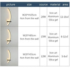 Modern LED Wall Lamp Black Gold - Elegant long stripe design for versatile lighting