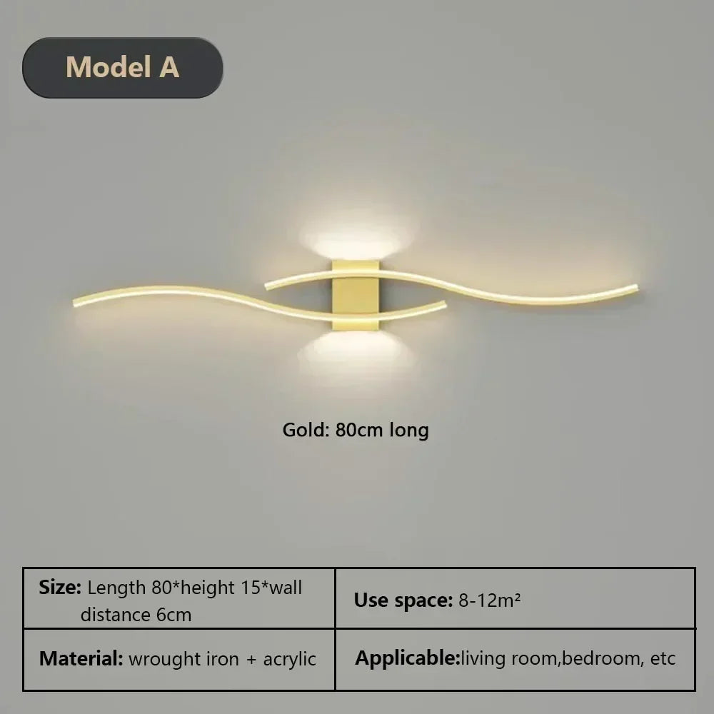 Modern LED Wall Lamp – Wall Lamp for Living Room, Bedroom and Hallway – Stylish Indoor Lighting