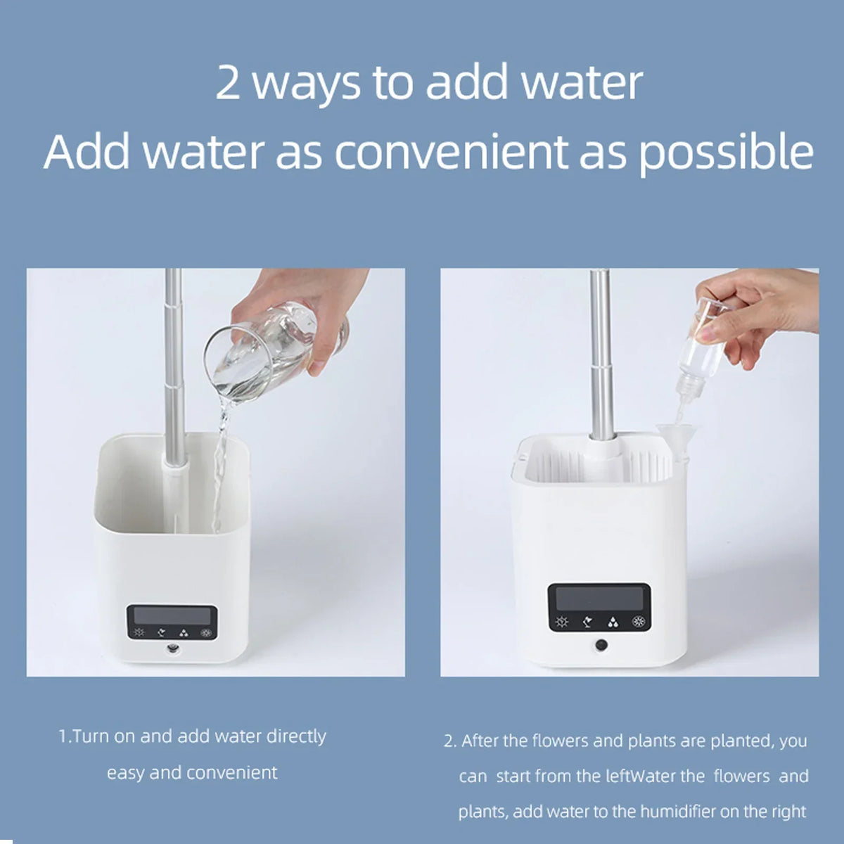 Multifunctional smart hydroponic plant pot with calendar, diffuser and desk lamp