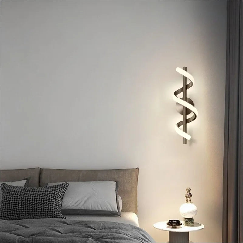 Modern LED wall lamp - Sleek Scandinavian design for bedroom, living room and more