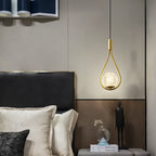 Modern LED Pendant Lamp – Nordic satin glass ball chandelier with G9 bulb for bedroom, living room, and dining room