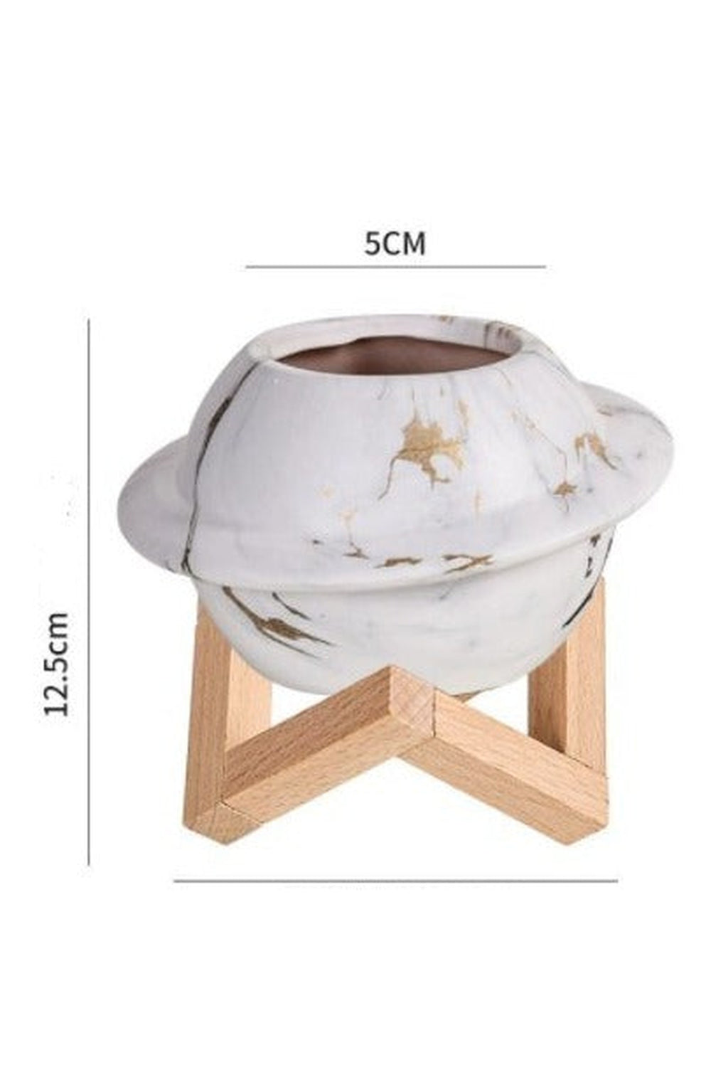 Motif ceramic pot for succulents