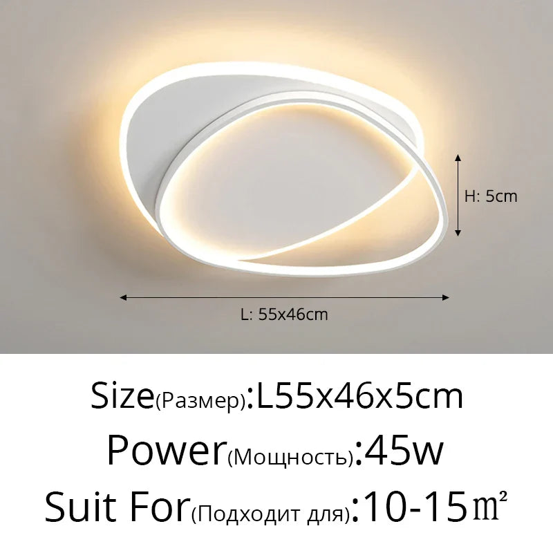 Modern LED Chandelier – Dimmable Indoor Lighting for Bedroom, Living Room, Workspace and Home Decor, 110V/220V