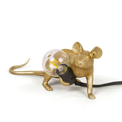 Modern USB Mouse Lamp LED Night Light – Creative Animal Shape Nightstand Lamp for Home Decor, Bedroom and Desktop Lighting