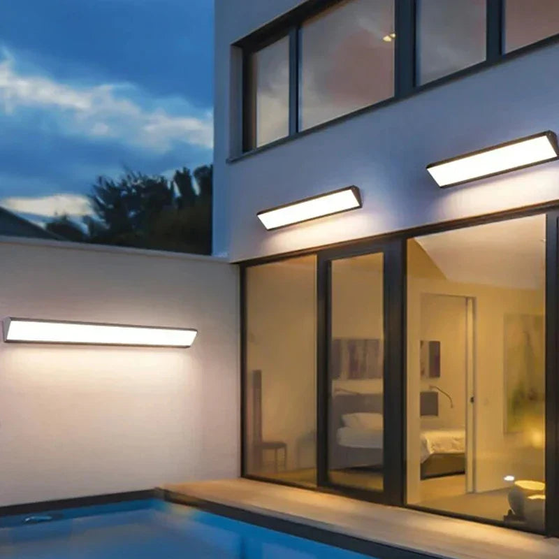 Long stripes-LED-outdoor wall lamps - Waterproof aluminum lamps for porch, garden, hallway
