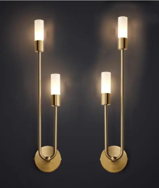 Modern Golden LED Wall Lamp – Nordic Wall Lamp for Living Room, Bedroom, Kitchen, and Hall Decor