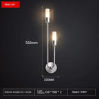 Modern Golden LED Wall Lamp – Nordic Wall Lamp for Living Room, Bedroom, Kitchen, and Hall Decor