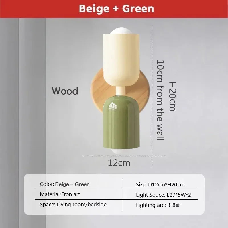 Nordic LED Wall Lamps – Modern Minimalist Double Wall Lamp for Living Room, Bedroom, Study and Indoor Decoration