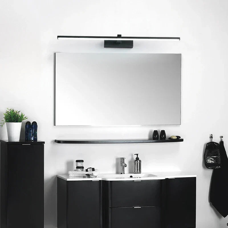 Modern LED Wall Lamp for the bathroom – 3-color adjustable light Aluminum LED mirror Lamp for Makeup and Baths