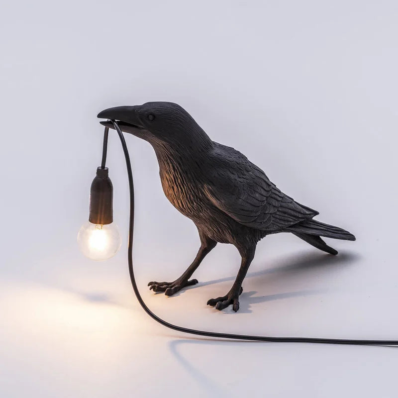 Modern Lucky Bird Table Lamp – Creative Heart Animal Design for Bedroom and Living Room
