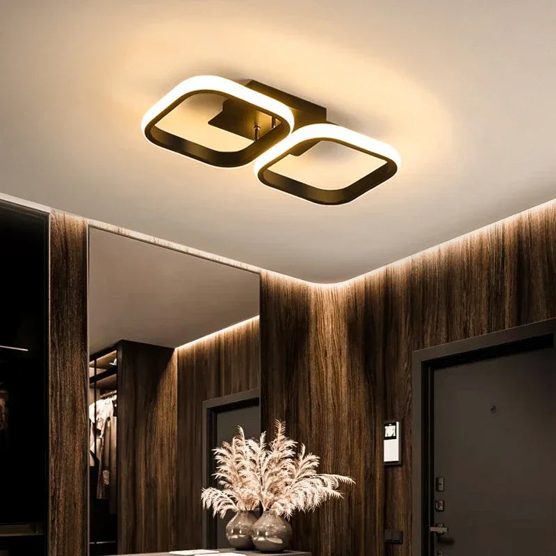 Modern LED ceiling lamp chandelier – Stylish multi-headed ring lamp for bedroom, living room, hallway, dining room and interiors