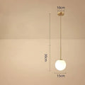 Modern Glass Ball Pendant Lamp – Decorative Nordic Lamp for Dining Room, Bedroom, and Bar