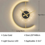 Modern LED Clock Wall Lamp – Stylish Wall-Mounted Lamp for Bedroom, Living Room and Home Decoration