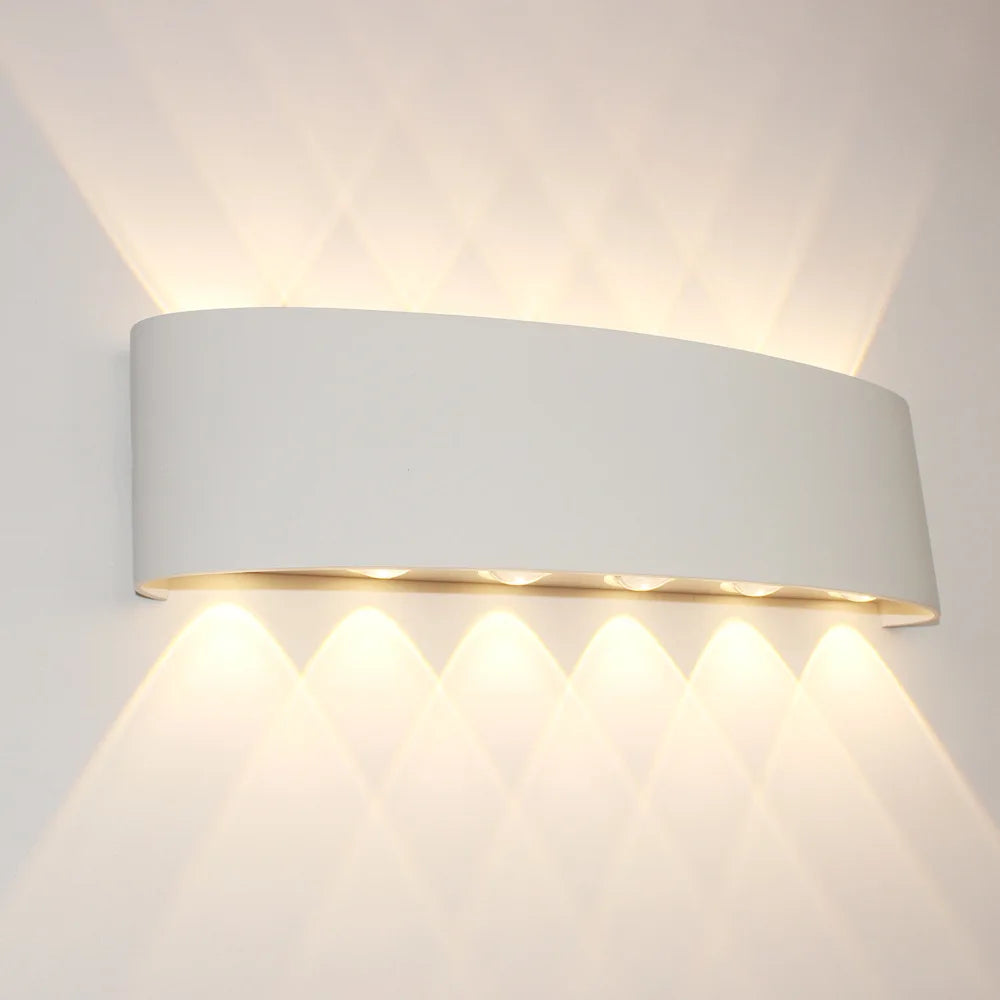 Body Movement Sensor Wall Lamp Waterproof Outdoor LED Wall Switch On Off Lighting Lamps Garden Courtyard Induction Corridor Wall Lamp