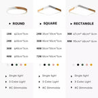 Modern LED ceiling lamp - Ultra-thin wooden lighting with remote control for living room, balcony, and home decor