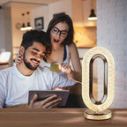 Modern Luxury Oval USB Rechargeable Crystal Table Lamp – Dimmable LED Night Light for Bedroom, Living Room, and Nightstand Decor