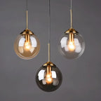 Modern glass pendant lamps for bedroom nightstand bathroom pendant lamps ceiling lamps hotel restaurant decoration ring