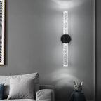 Modern LED Crystal Wall Light – Slim Wall Mount Lighting Fixture for Bedroom, Living Room, Hallway, and Corridor